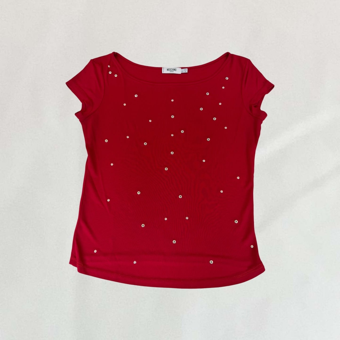 Moschino button detail T-shirt
