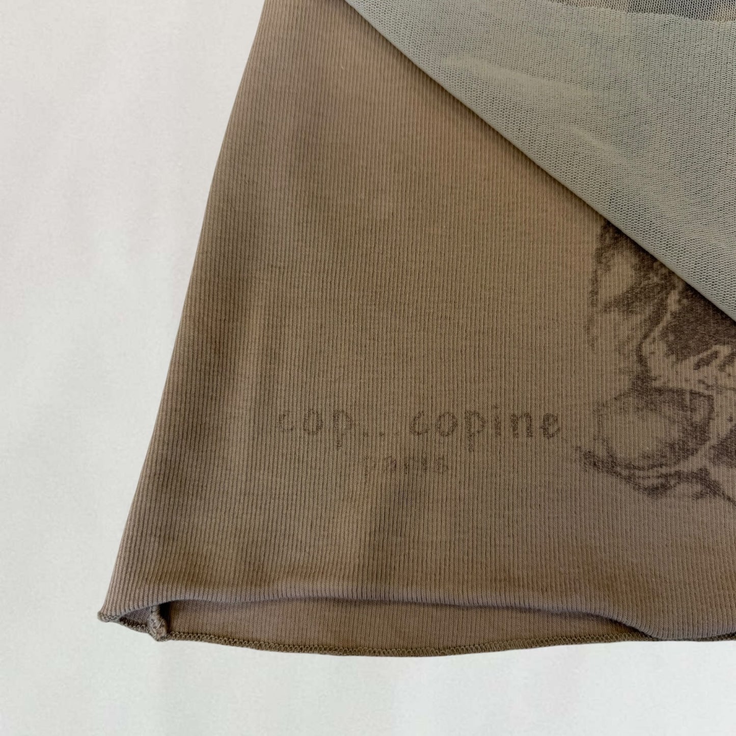 Cop Copine double layered top