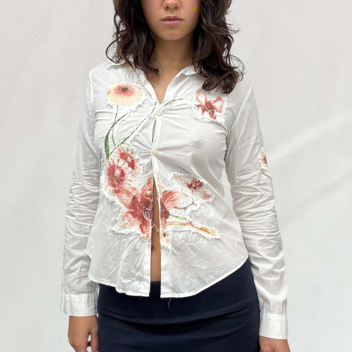 Roberto Cavalli flower shirt