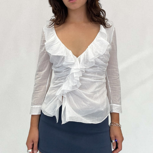 Prada asymmetric blouse