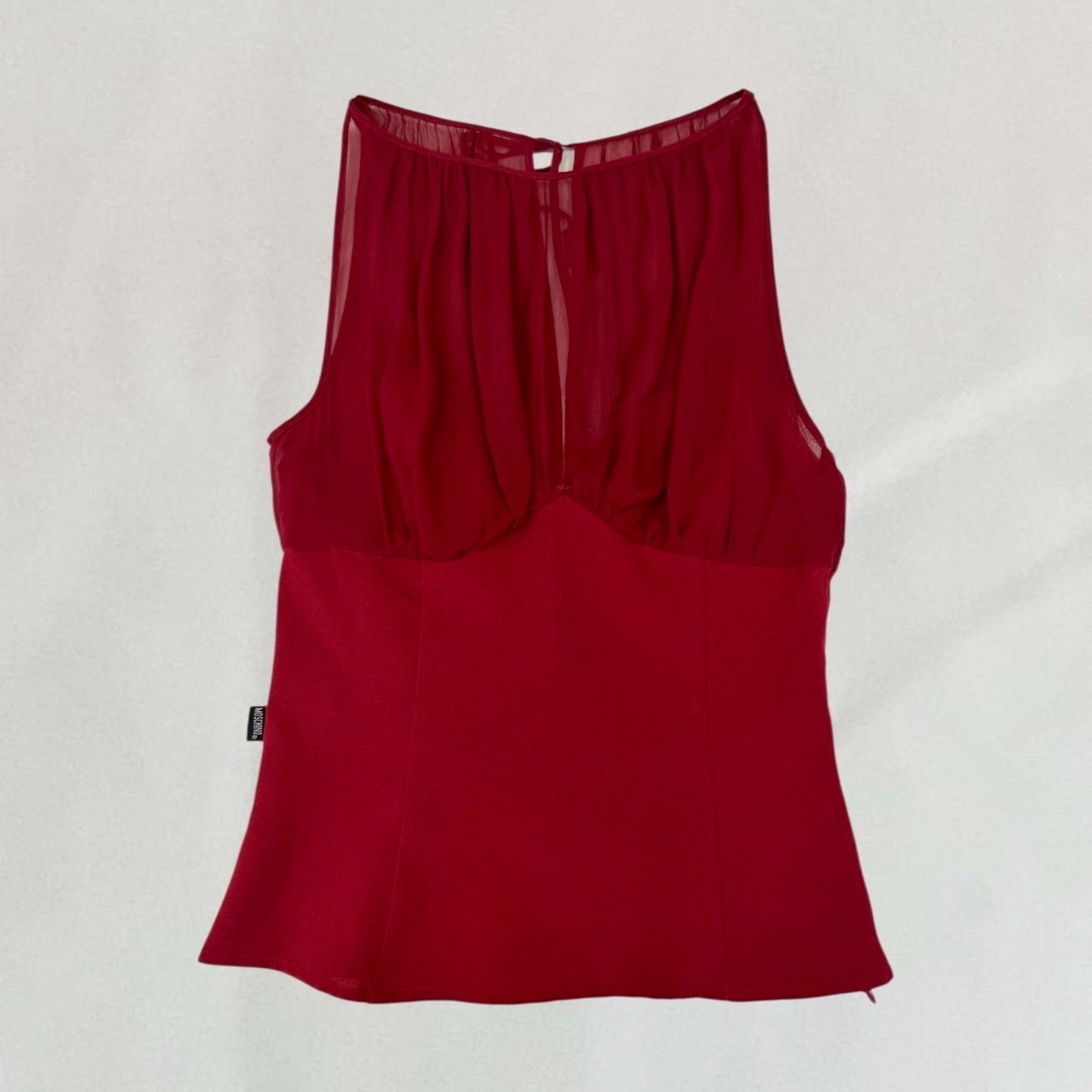 Moschino sheer vest