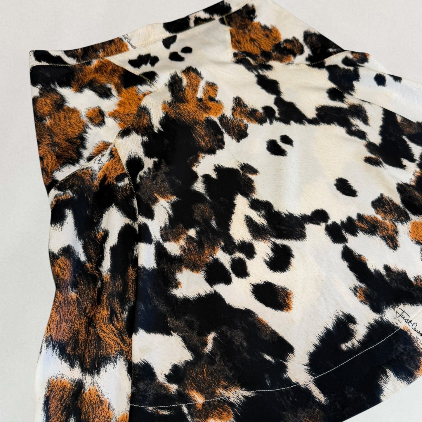 Roberto Cavalli cowhide skirt