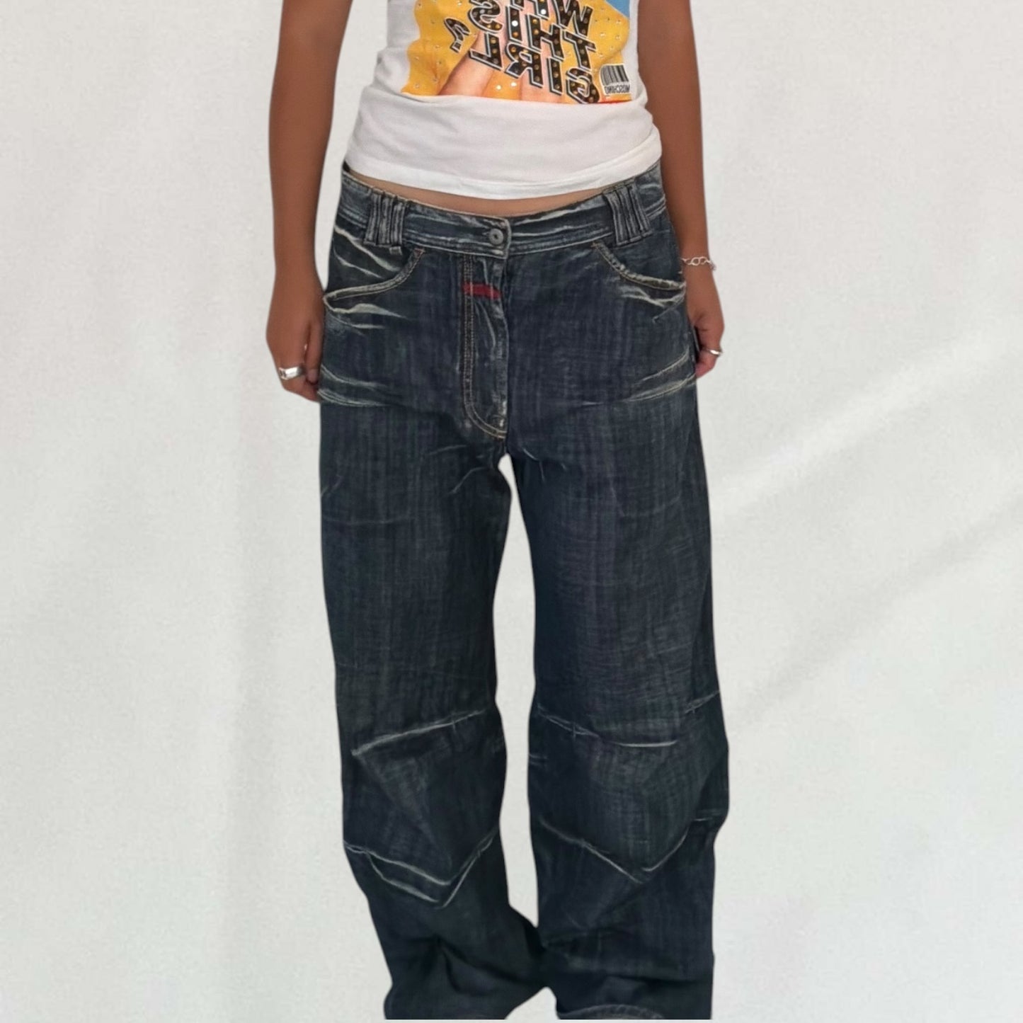 Marithé + François Girbaud wide leg jeans