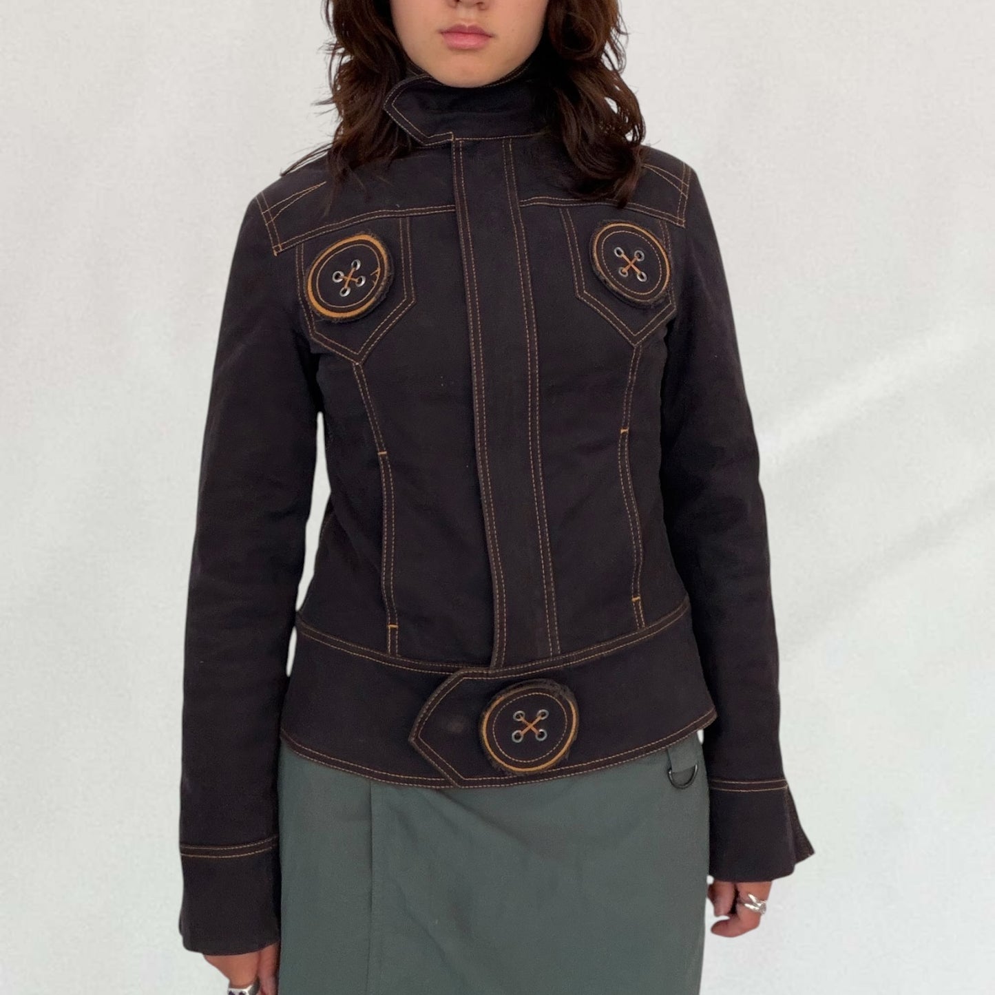 Moschino button detail jacket