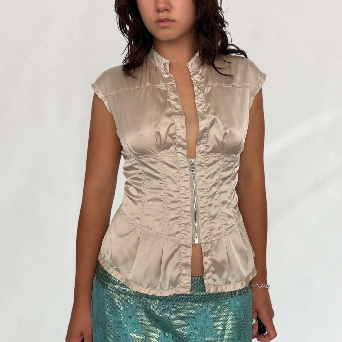Prada satin blouse