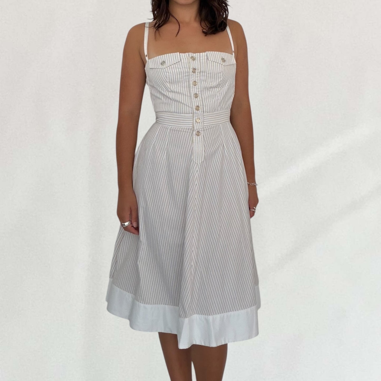 Cop Copine pinstripe midi dress