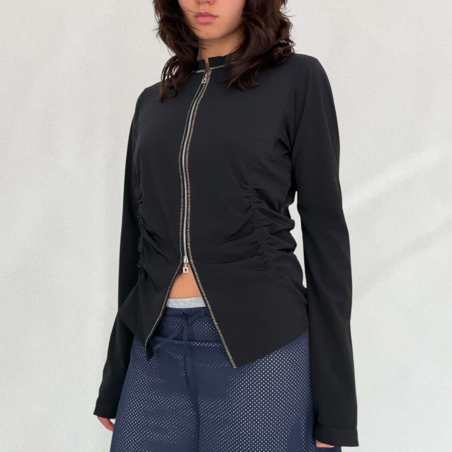 Marithé + François Girbaud ruched jacket