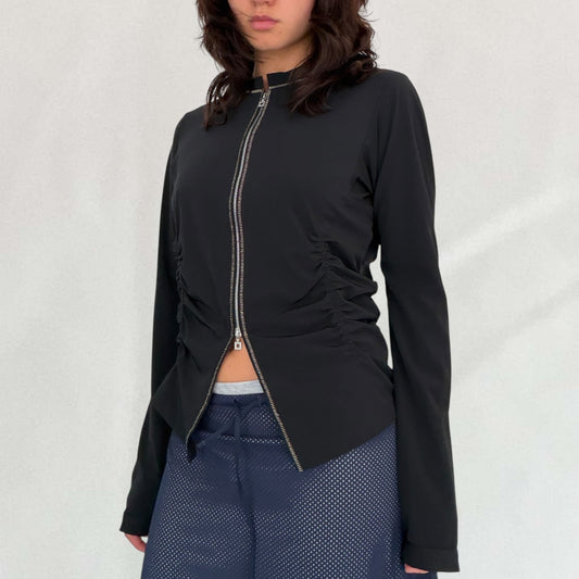 Marithé + François Girbaud ruched jacket