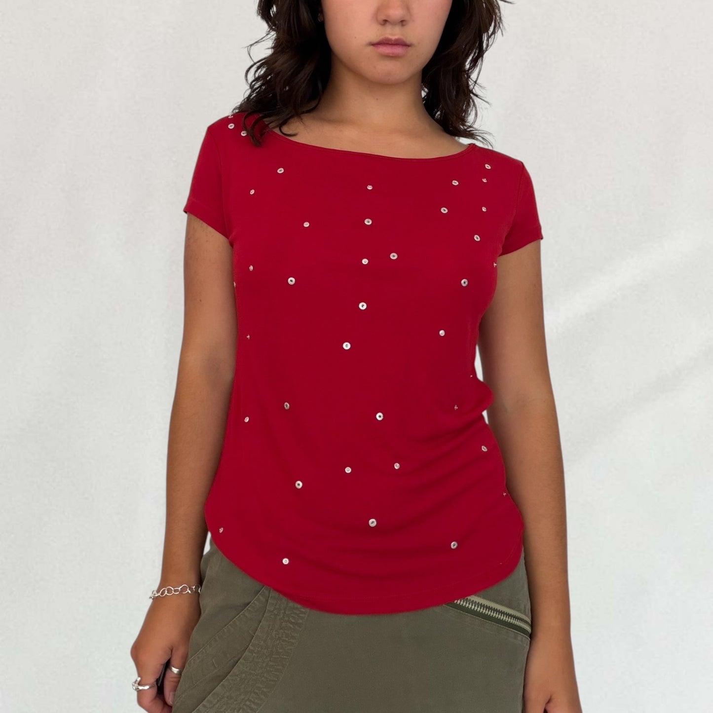 Moschino button detail T-shirt
