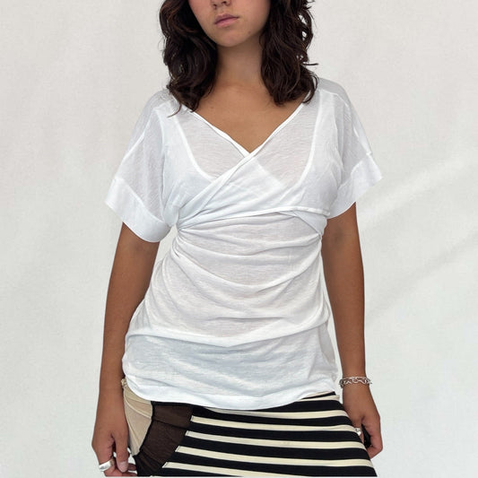 Cop Copine tie up T-shirt