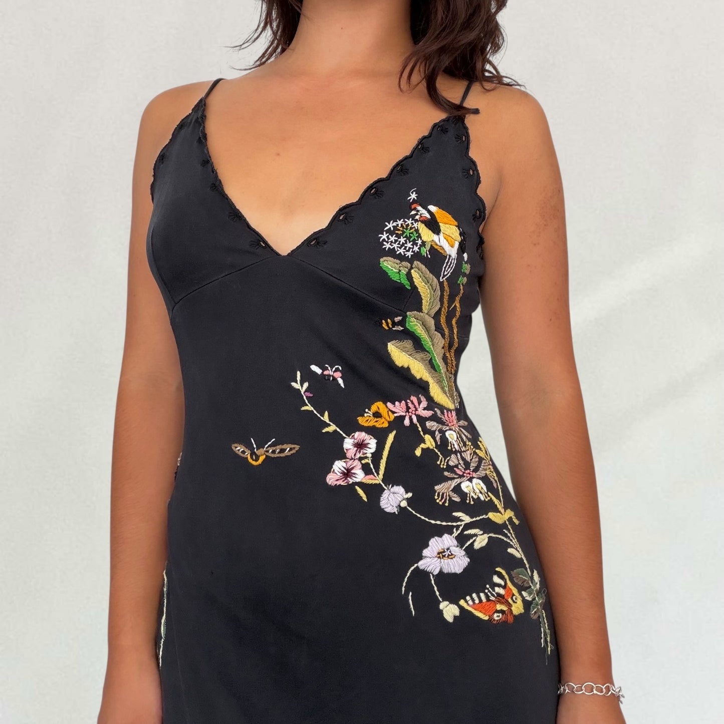 Roberto Cavalli embroidered dress
