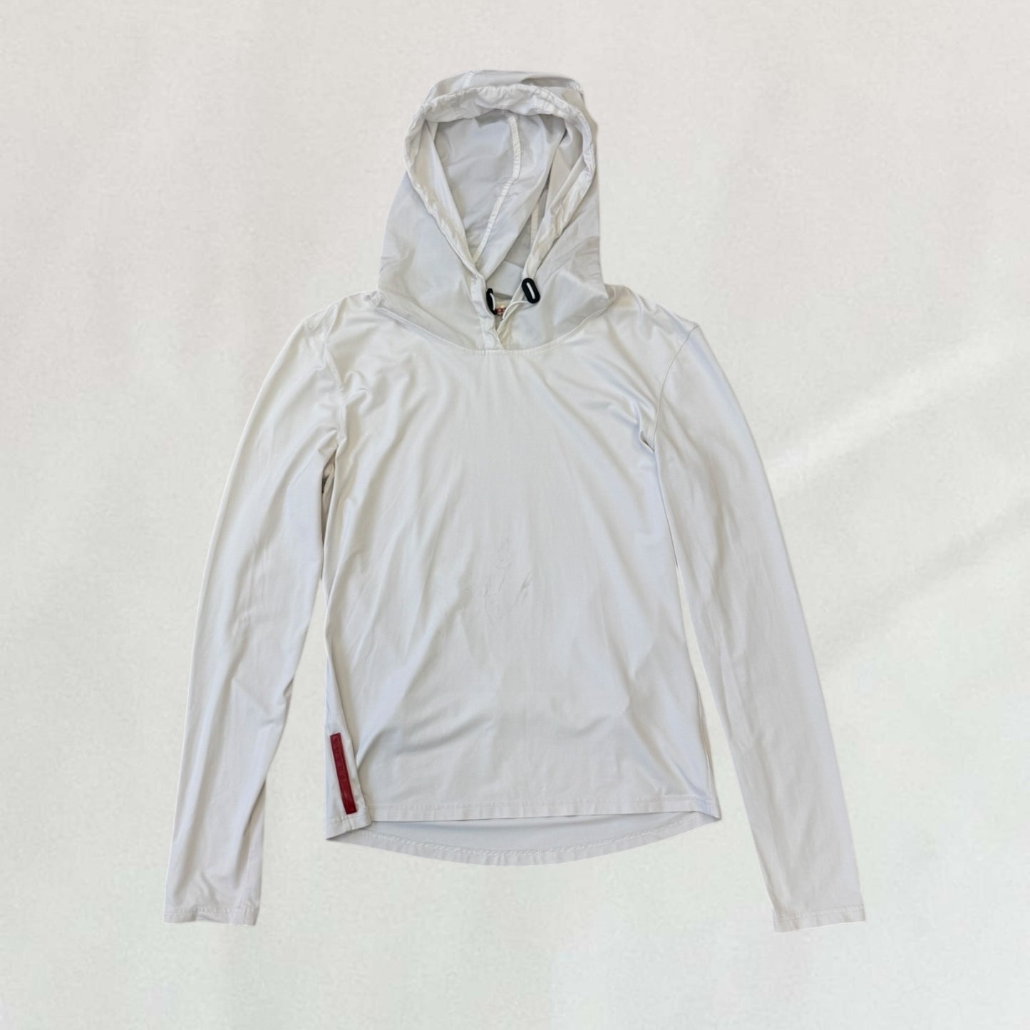 Prada hooded long sleeve top