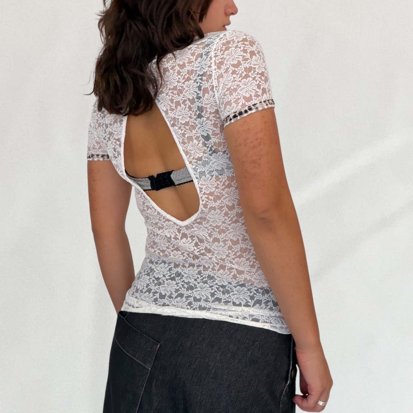 Roberto Cavalli lace T-shirt