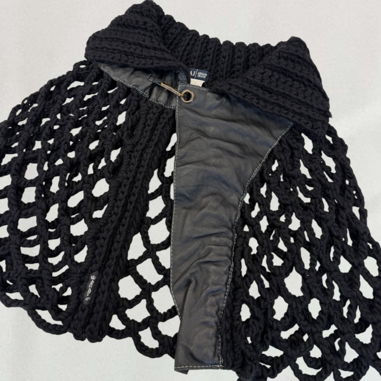 Armani knitted poncho