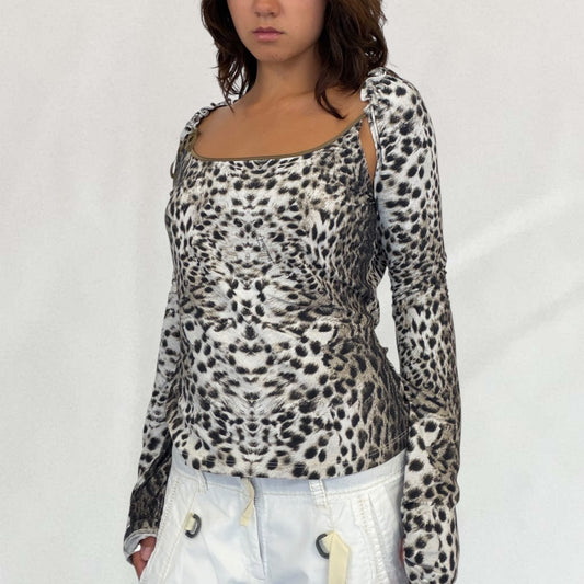 Roberto Cavalli leopard print top