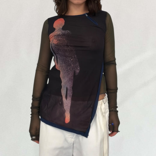 Cop Copine double layered top