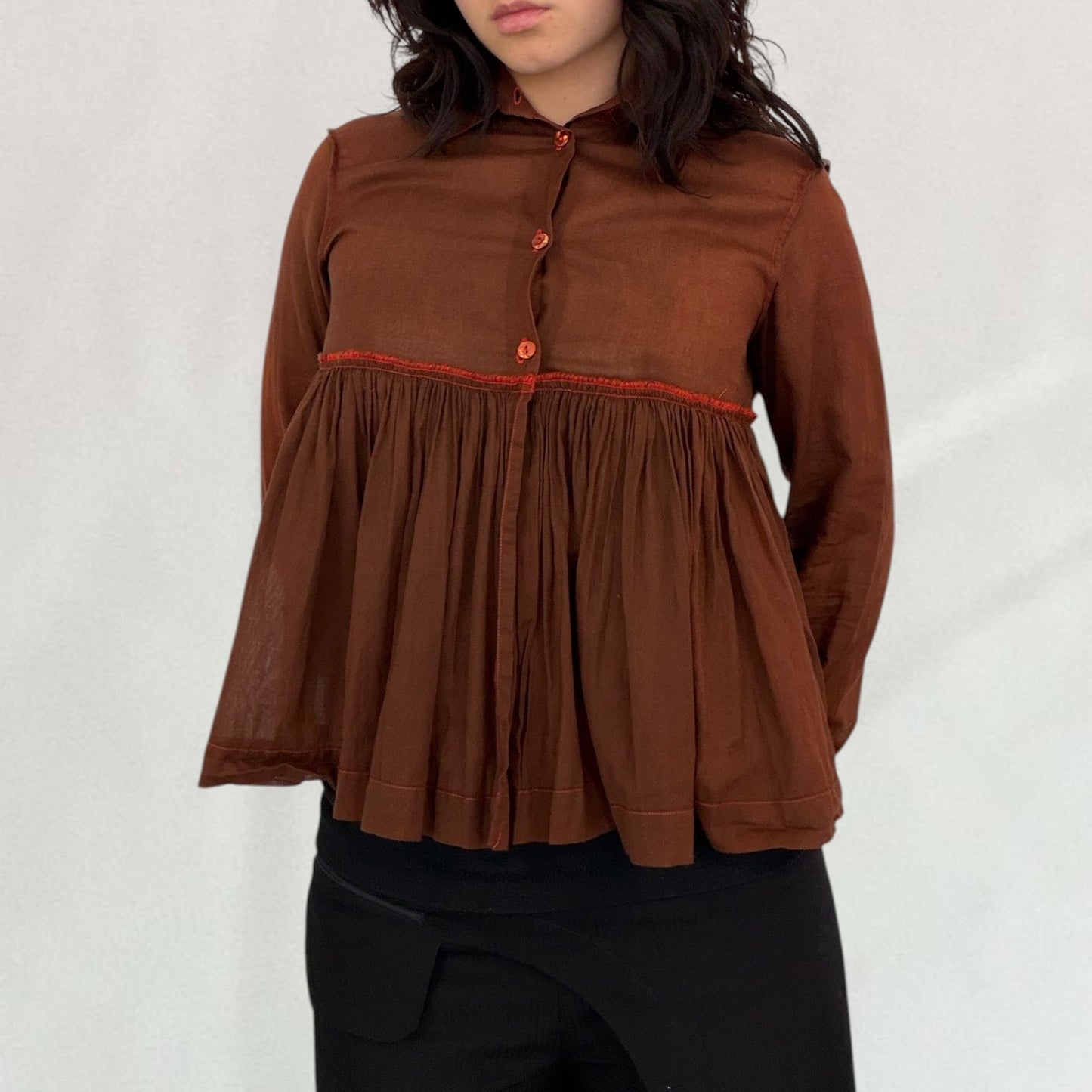 Jean Paul Gaultier ruffle shirt