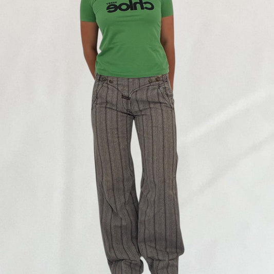 Marithé + François Girbaud buckle trousers