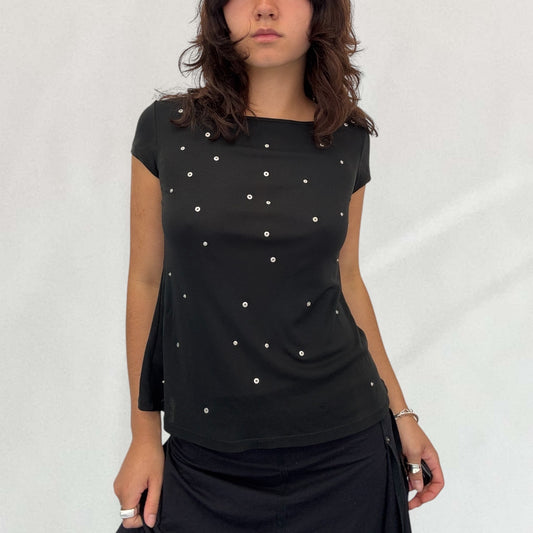 Moschino button detail top