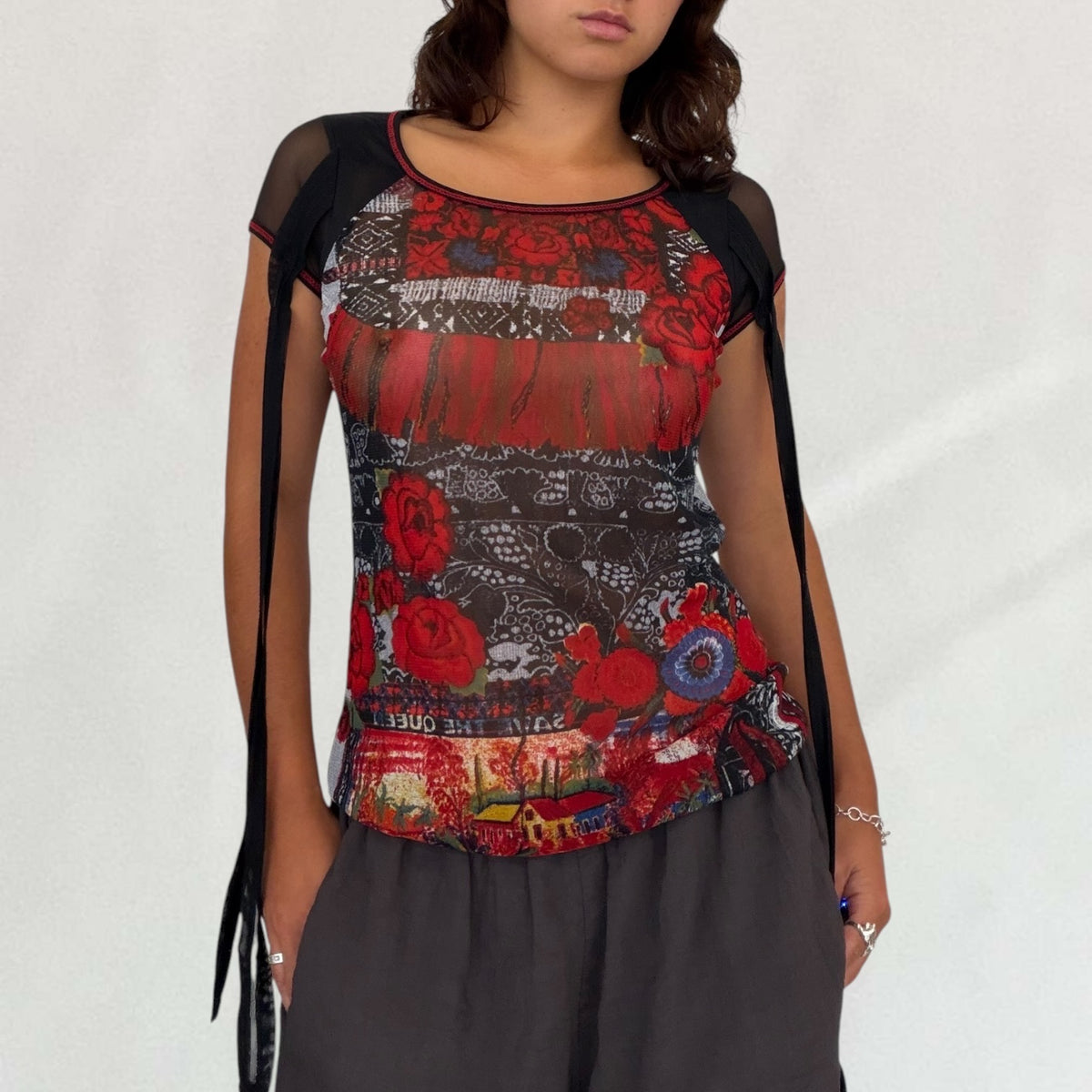 Save The Queen mesh T-shirt
