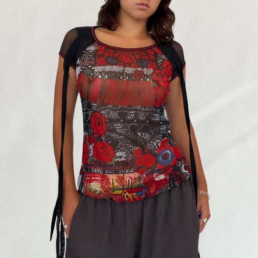 Save The Queen mesh T-shirt