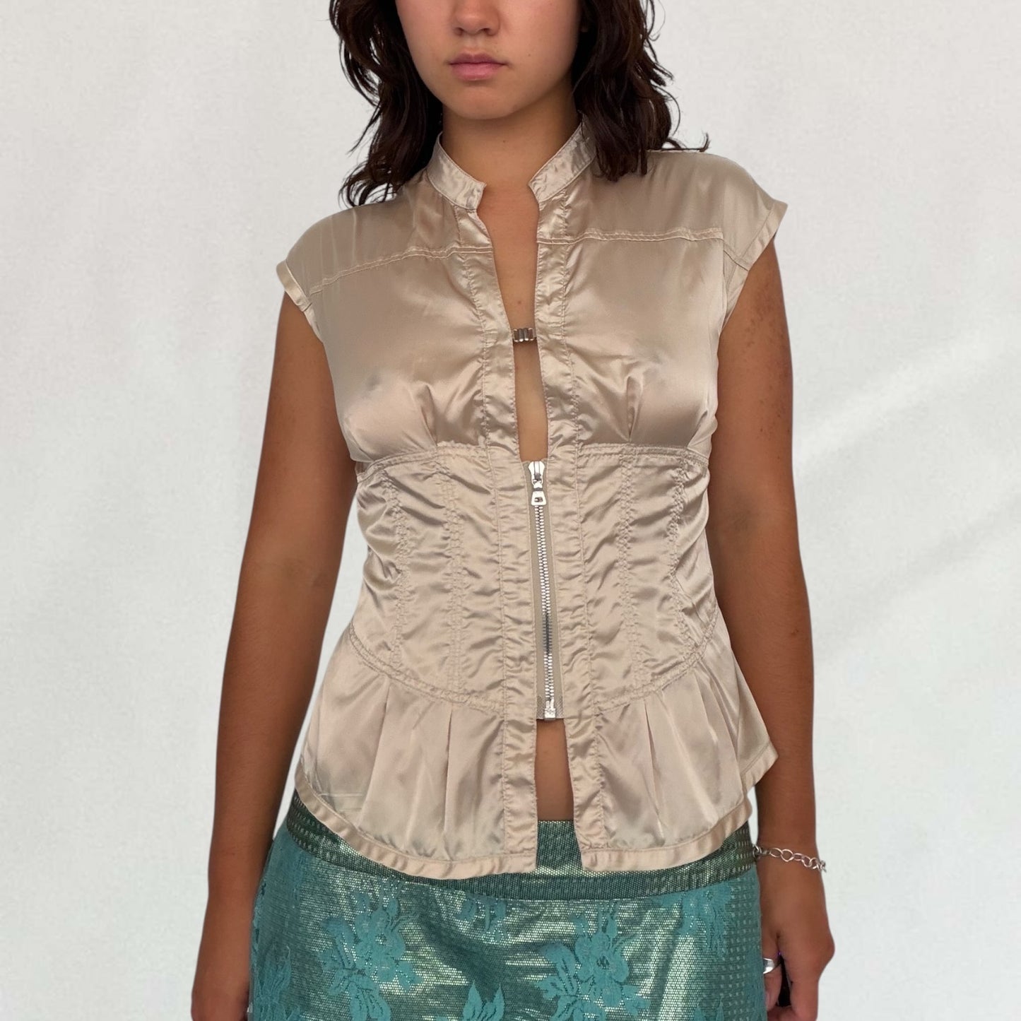 Prada satin blouse
