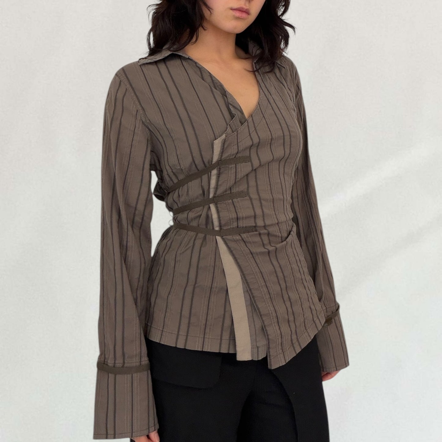 Cop Copine pinstripe shirt