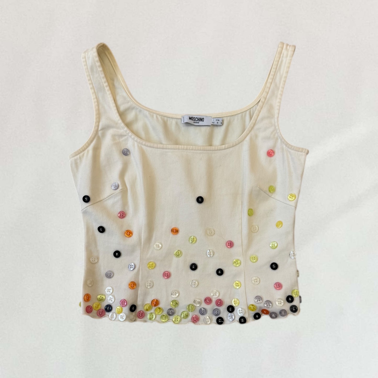 Moschino button detail vest