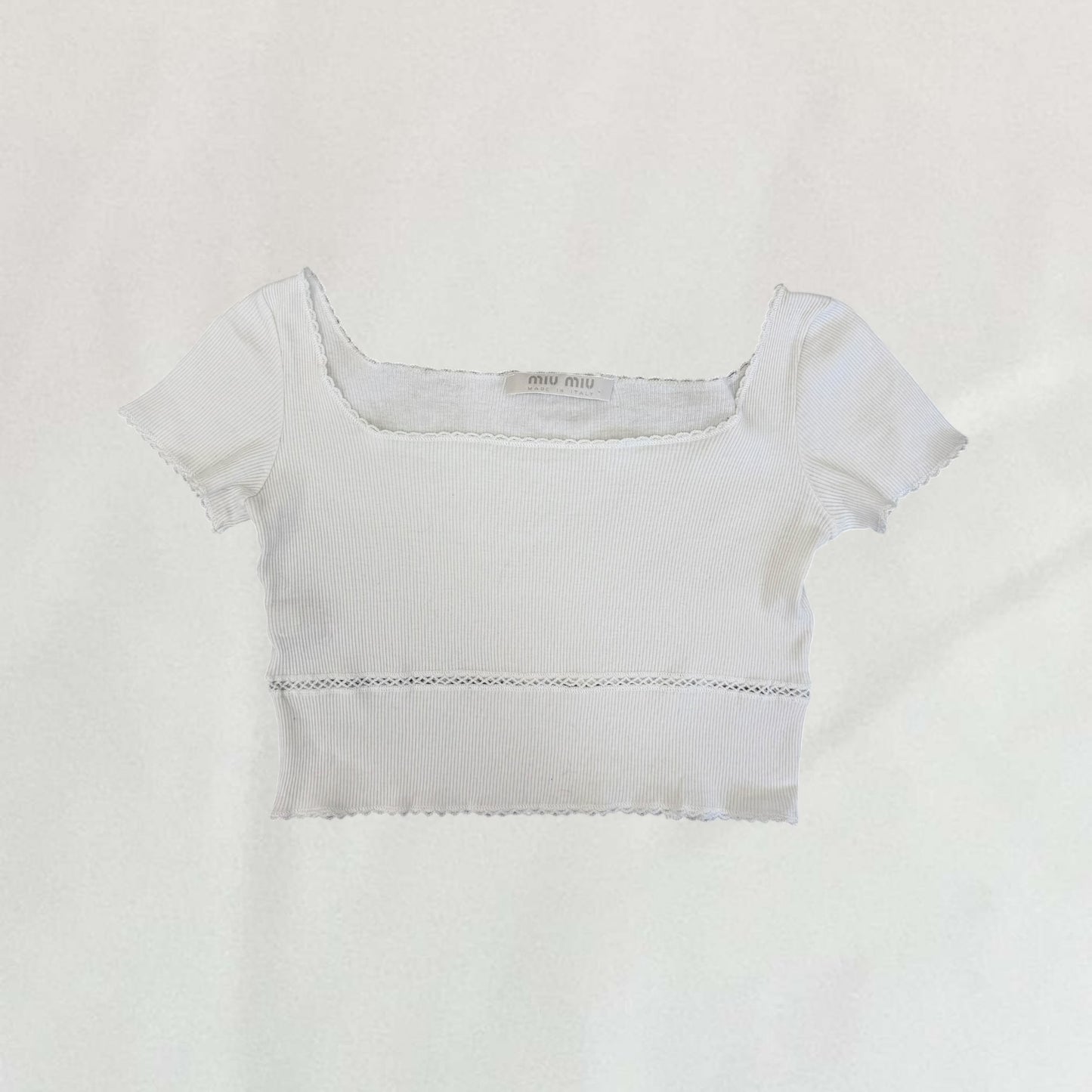 Miu Miu cropped T-shirt