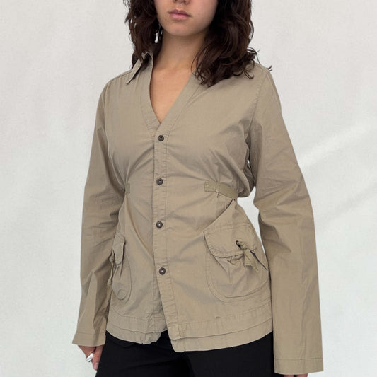 Cop Copine tie-up shirt
