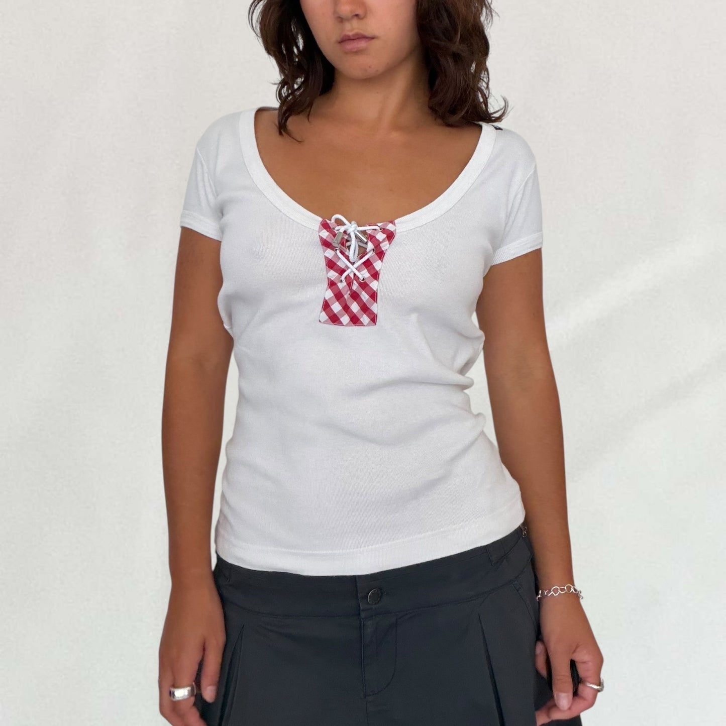 Dolce & Gabbana lace up T-shirt