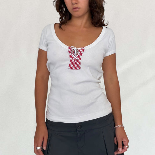 Dolce & Gabbana lace up T-shirt
