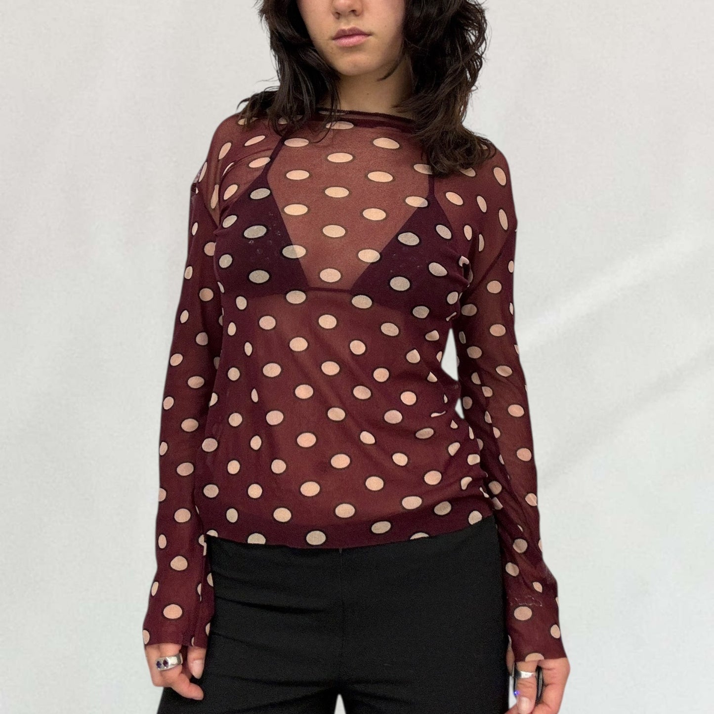 Jean Paul Gaultier polka dot top