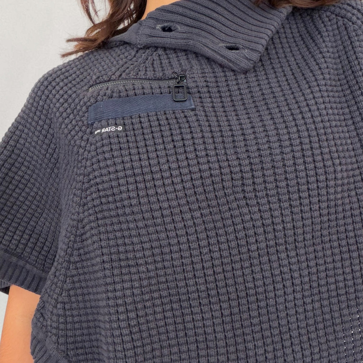 G-Star ribbed poncho