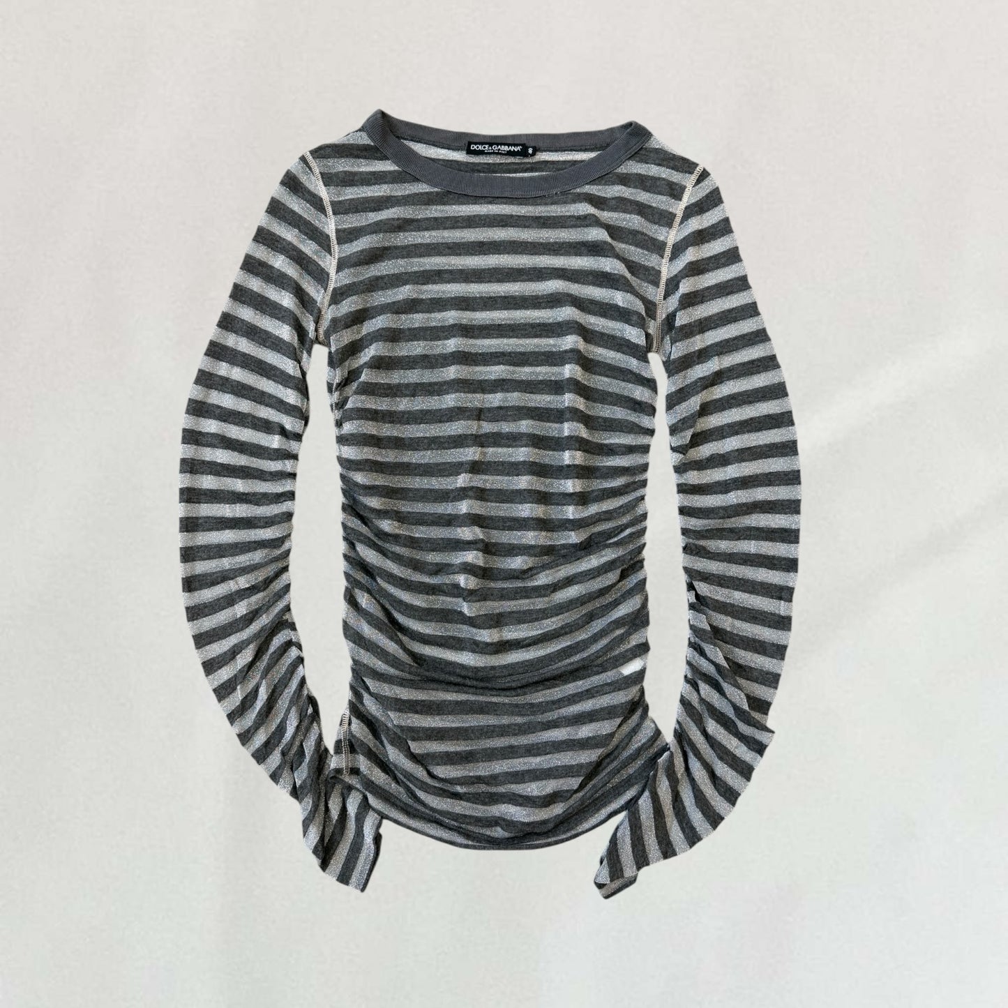 Dolce & Gabbana sheer striped top