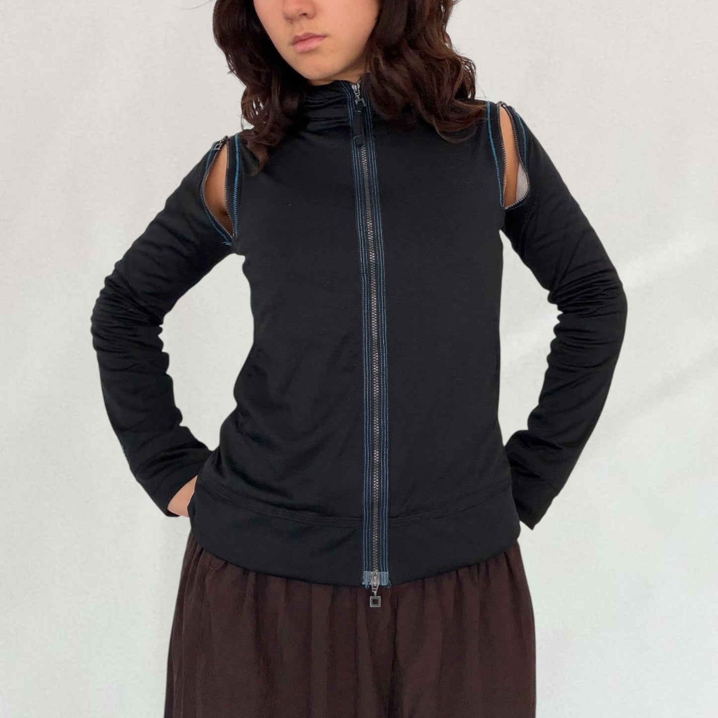 Marithé + François Girbaud zip up jumper