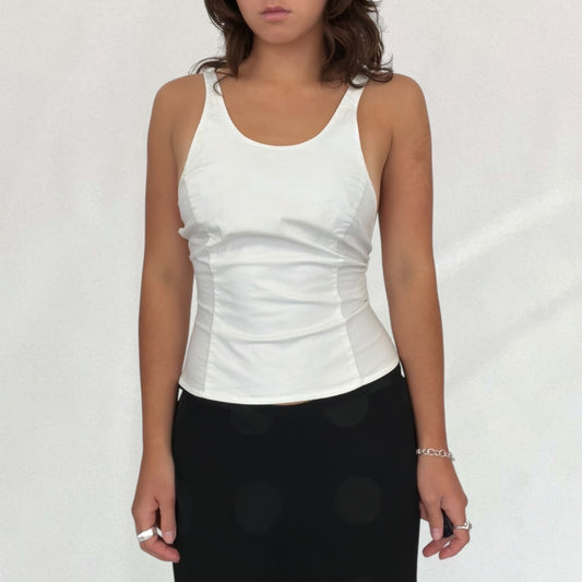 Vintage Miu Miu white low back vest – Vival Studios
