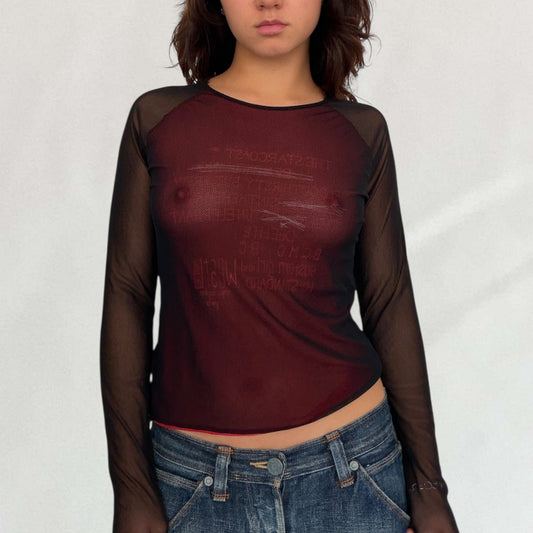 Cop Copine double layered top