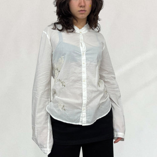 Marithé + François Girbaud embroidered shirt