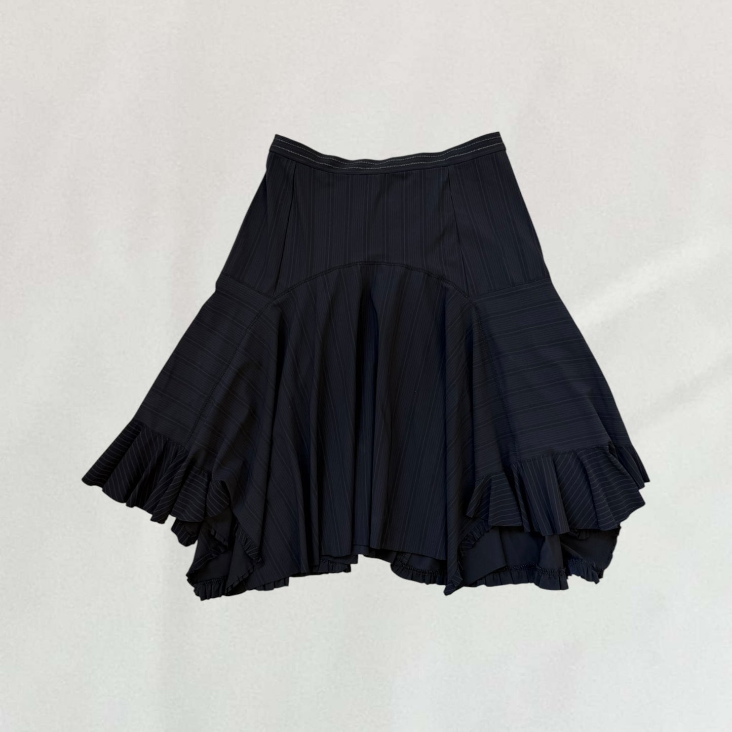 Marithé + François Girbaud pinstripe skirt