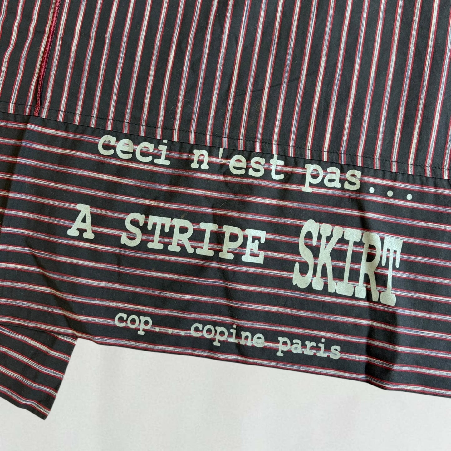Cop Copine pinstripe skirt