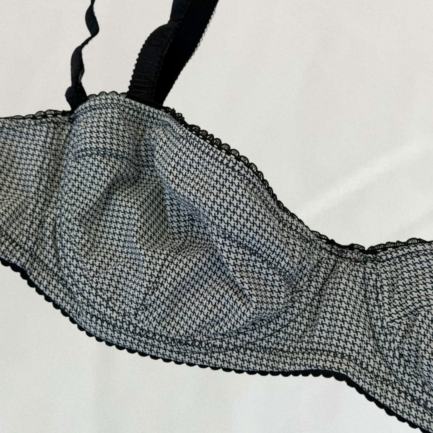 Moschino houndstooth bra