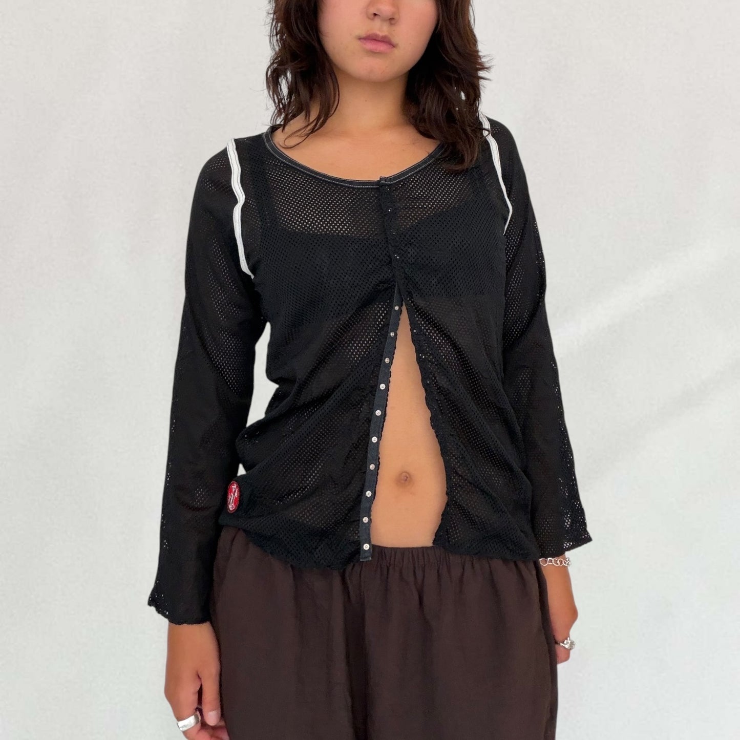Marithé + François Girbaud netted top
