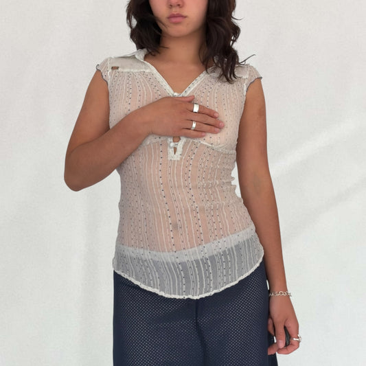 Miss Sixty polka dot vest