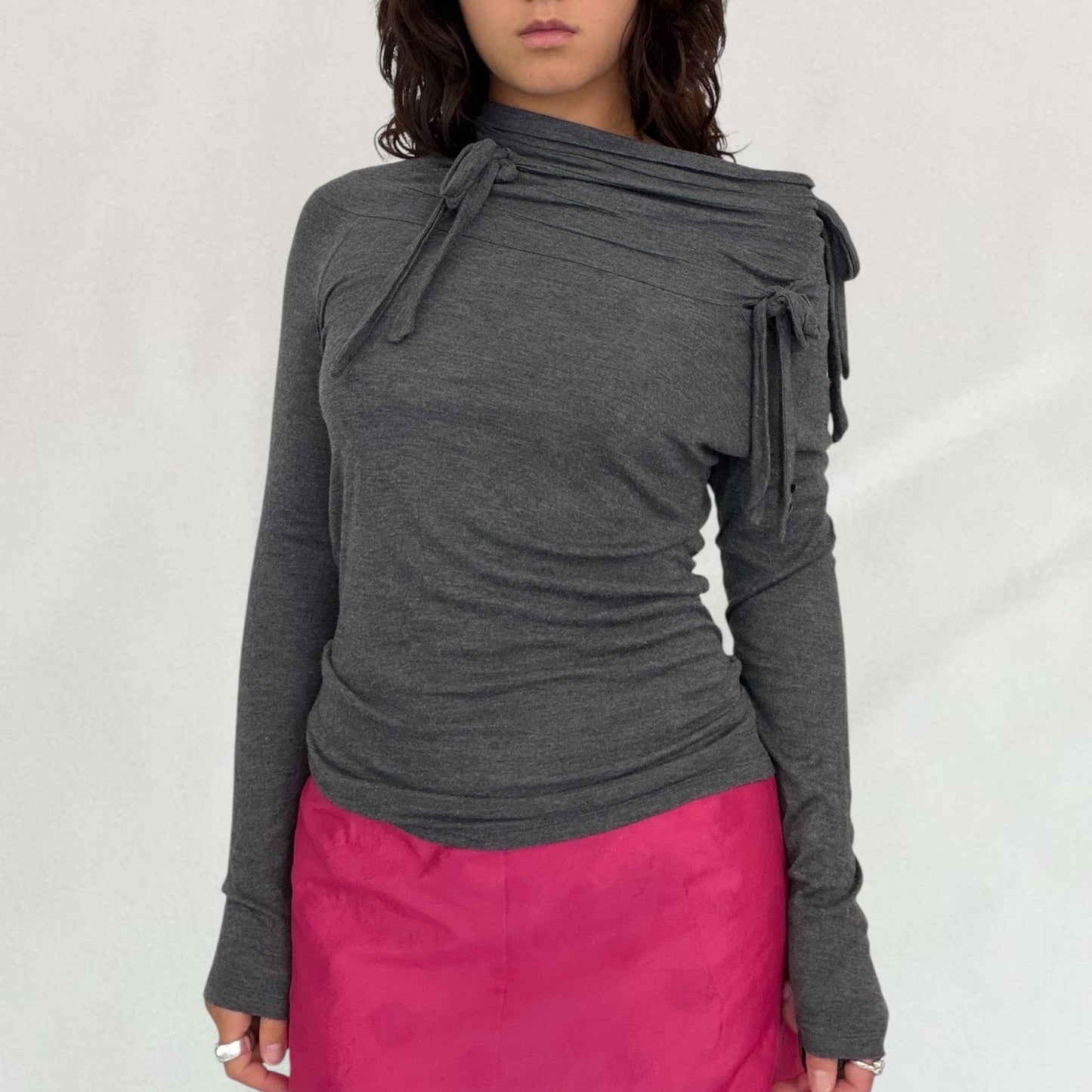 Cop Copine bow detail top