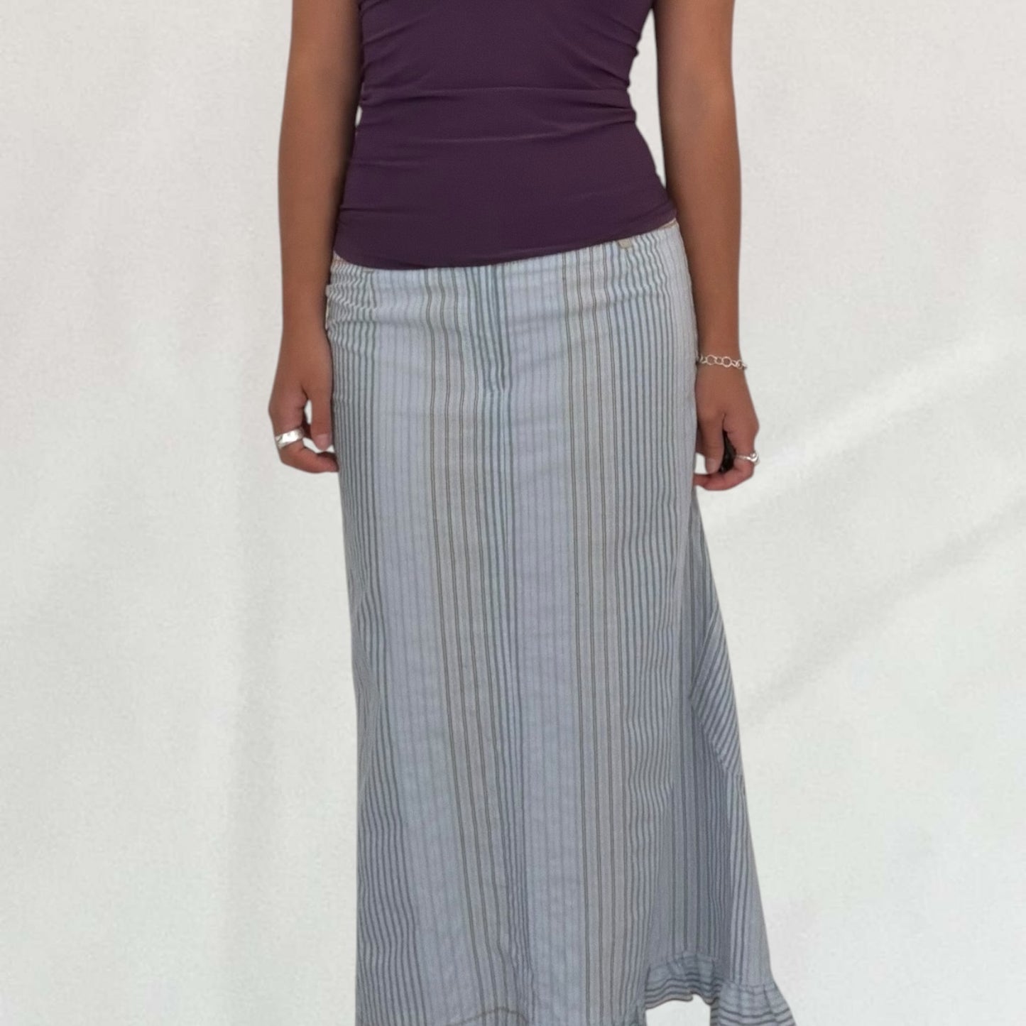 Cop Copine pinstripe skirt