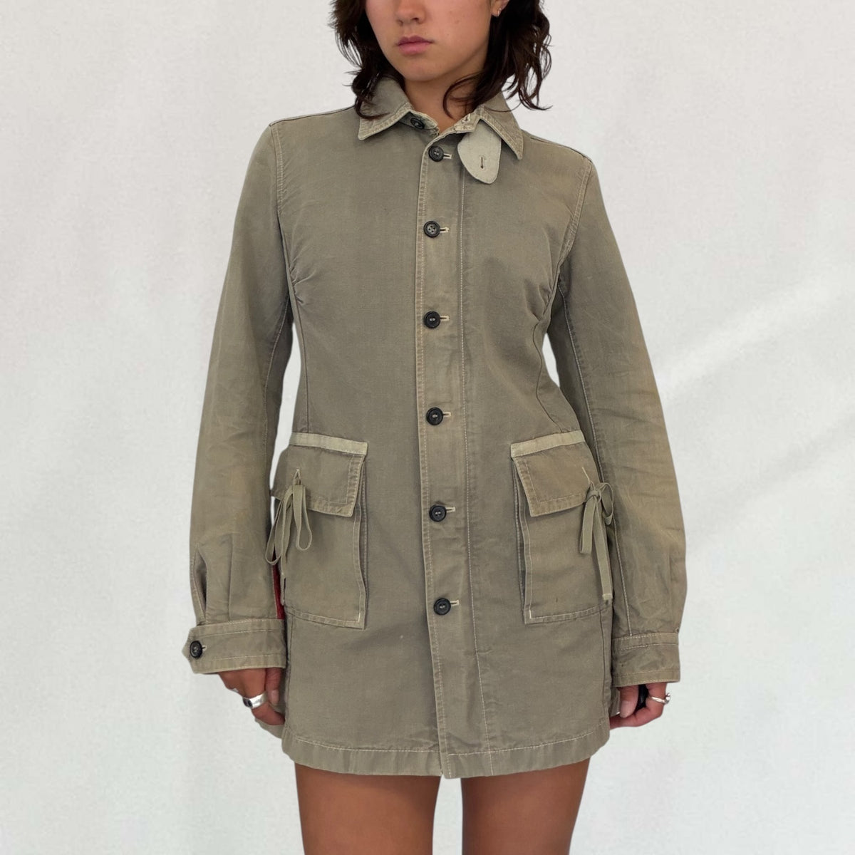 Prada button up trench