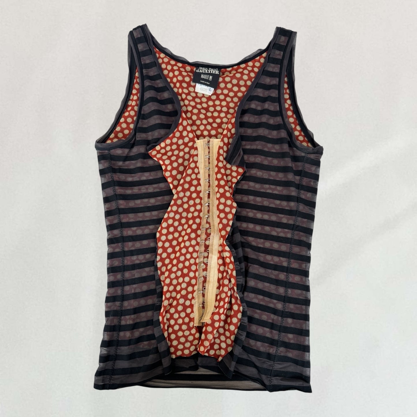Jean Paul Gaultier polka dot tank top