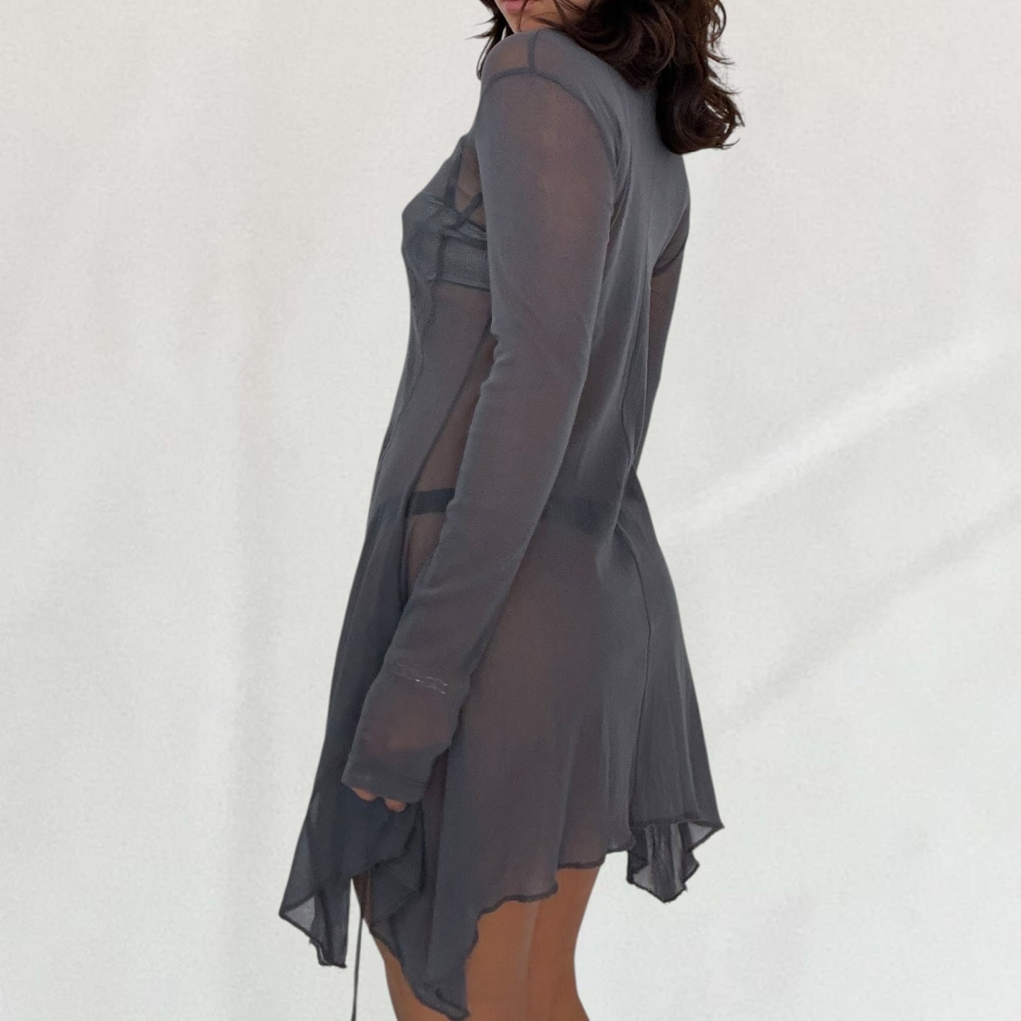 Cop Copine mesh midi dress