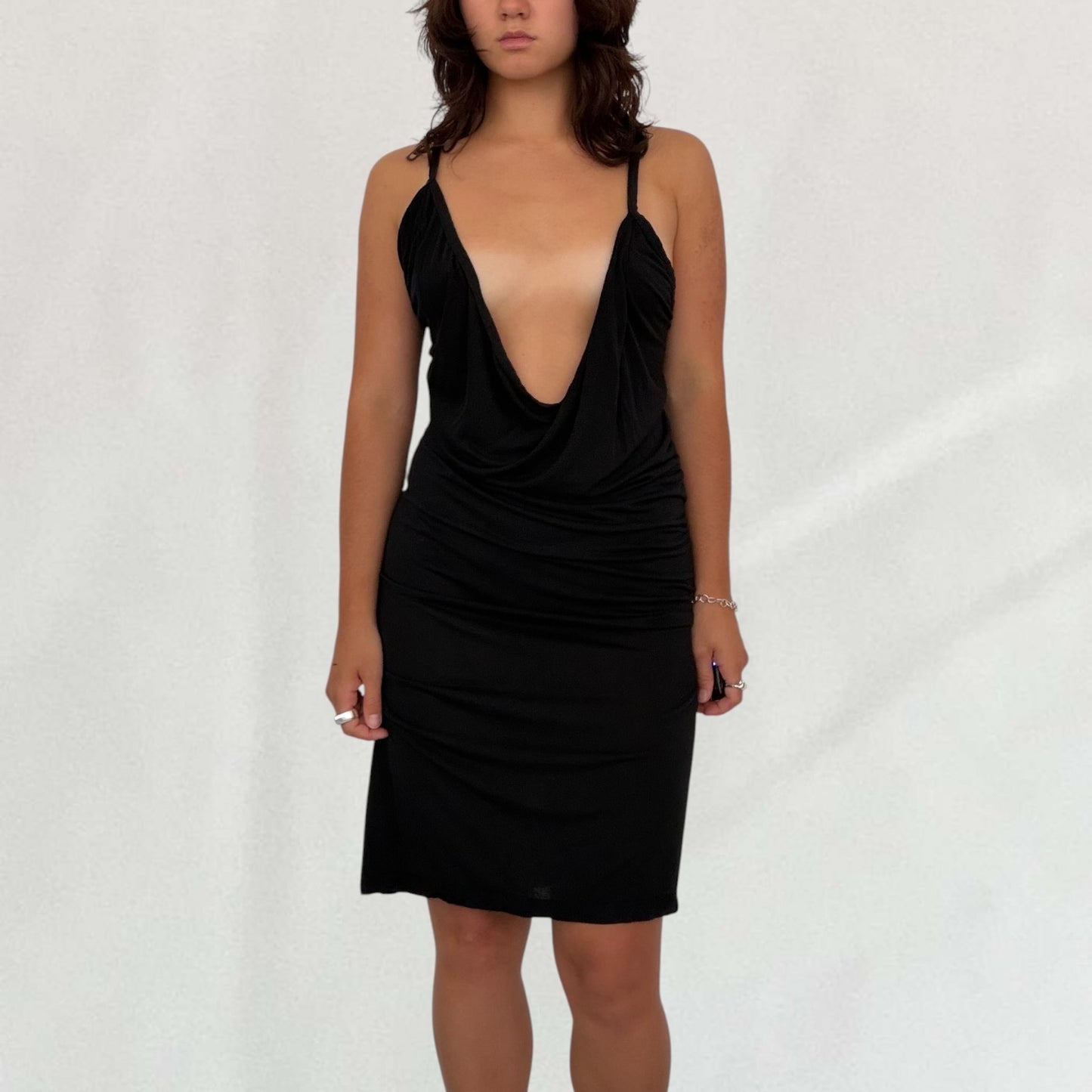 Roberto Cavalli cowl neck dress